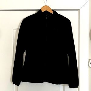 Fila, black, fleece zip-up jacket. Medium